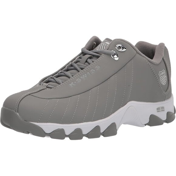 Other - K-swiss Men's Gray/silver Wide Tennis Dad Walking Leather Upper Sneaker Shoes